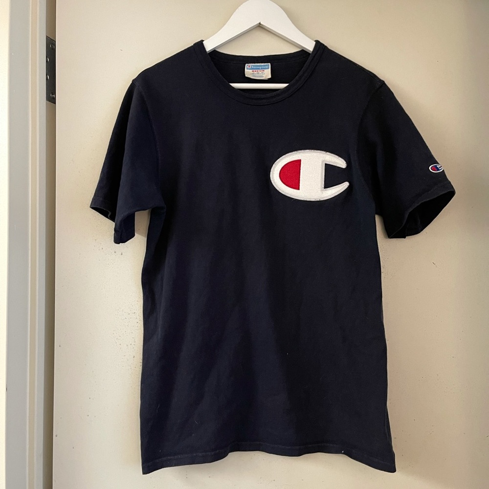 Champion Dark Navy Large Logo T-Shirt